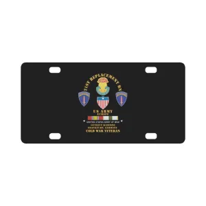 21st Replacement Bn, US Army, Europe - Gutleut Kaserne, Franfurt, FRG w COLD SVC X 300 Classic License Plate