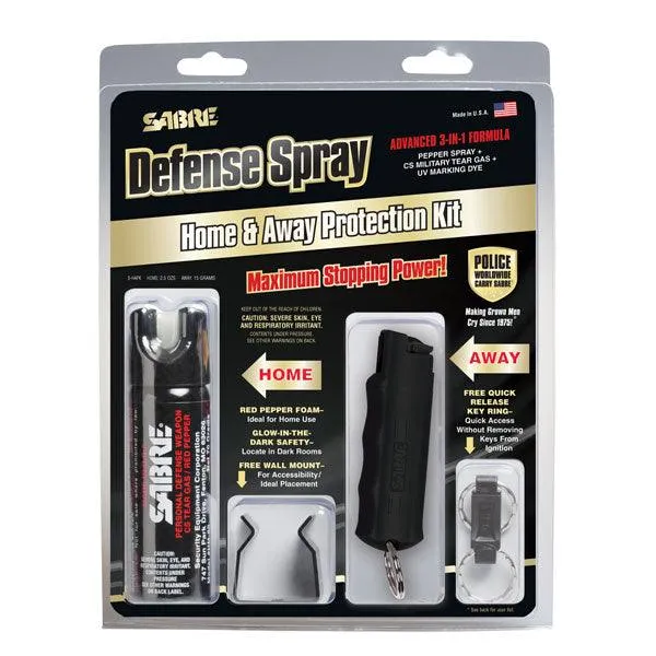 3-IN-1 Pepper Spray Home & Away Protection Kit