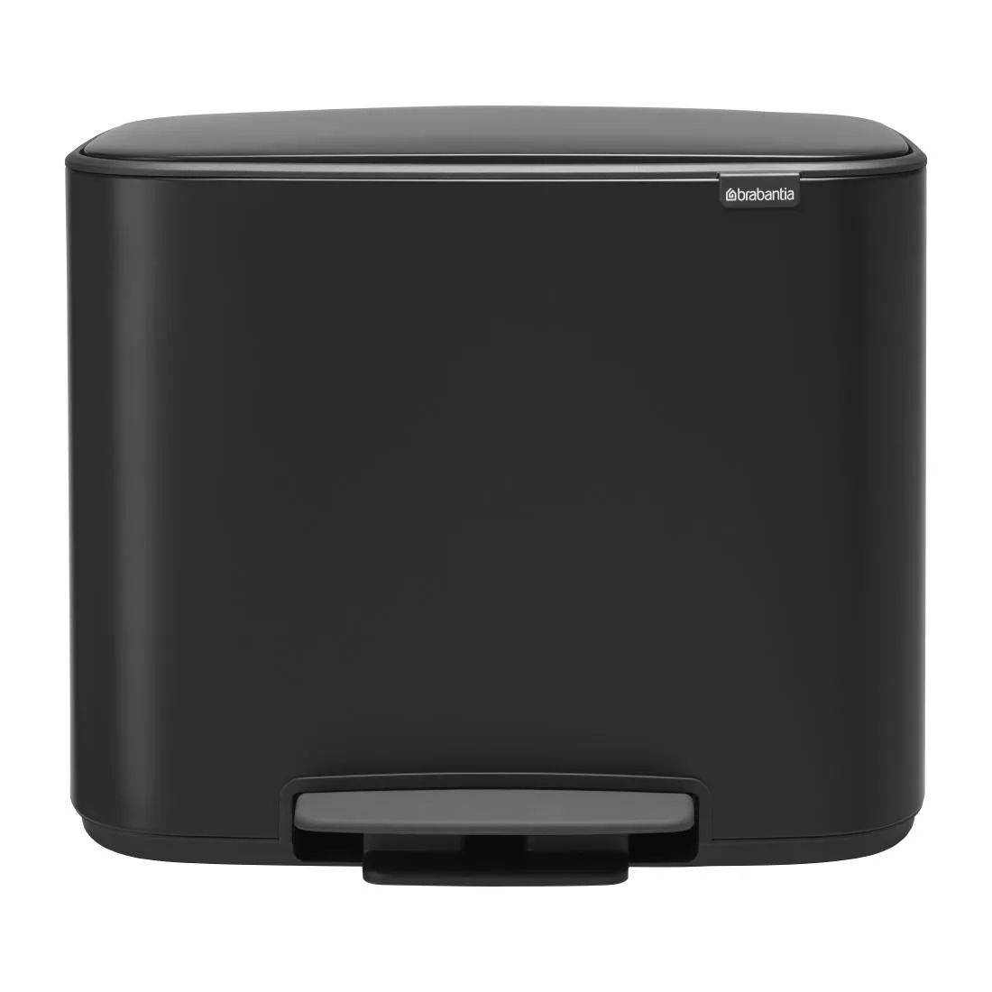 Brabantia Bo Recycling Pedal Bin Matt Black 11Ltr   23Ltr